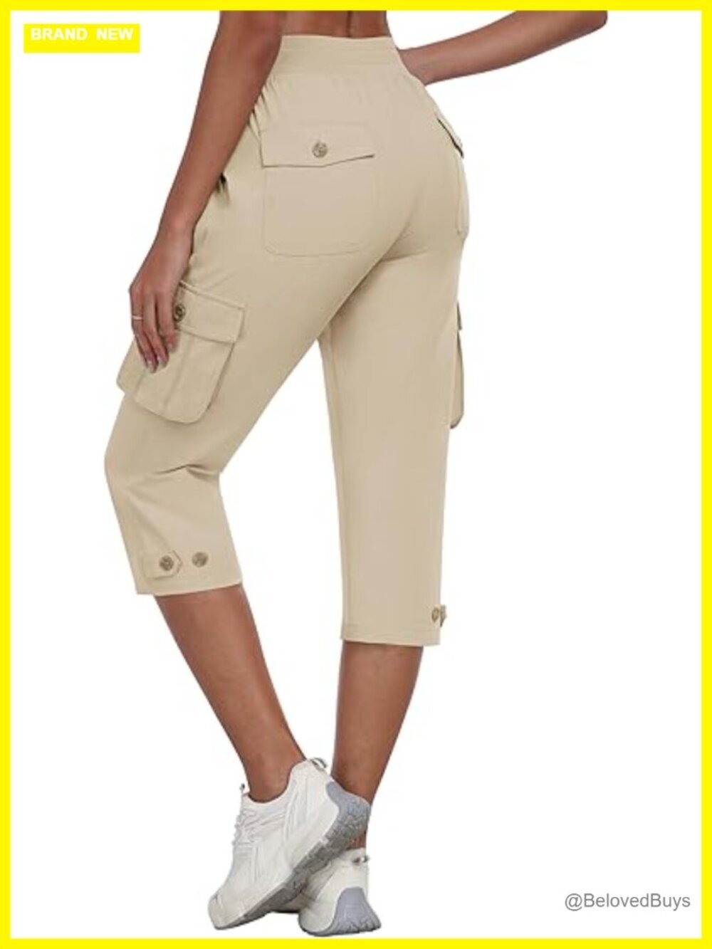 Women's Cargo Capris with Pockets Quick Dry Lightweight Hiking Pants